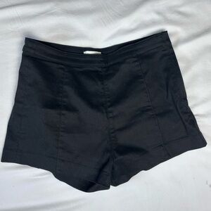 H&M tight fitted high waisted black mini shorts